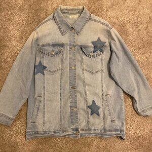 Oversized Altar'd State Starry Jean Jacket